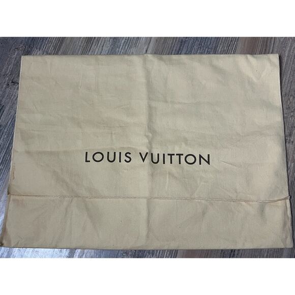 Louis Vuitton Beige Fold Over Envelope Dust Bag 18”x13” Large - Picture 1 of 2